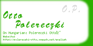 otto polereczki business card